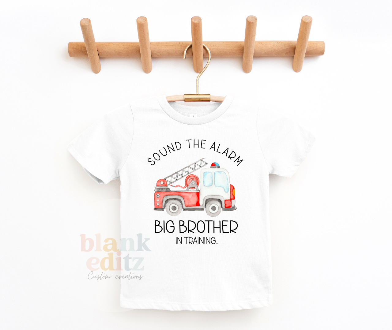 Big Brother T-Shirt, Sound The Alarm Firefighter T-Shirt, Promoted To Big Brother, Pregnancy announcement