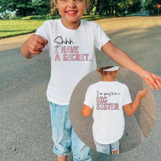 Big Sister T-shirt, Shhh I have a secret