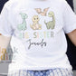Big Sister T-Shirt, Personalised Dinosaur big sister Matching sibling