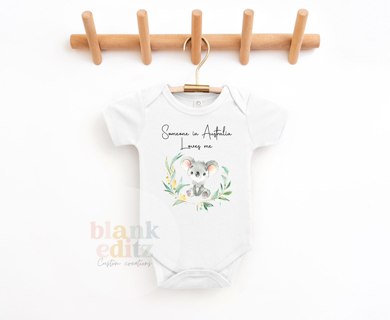 Someone in Australia loves me, koala bodysuit, Australiana Gift